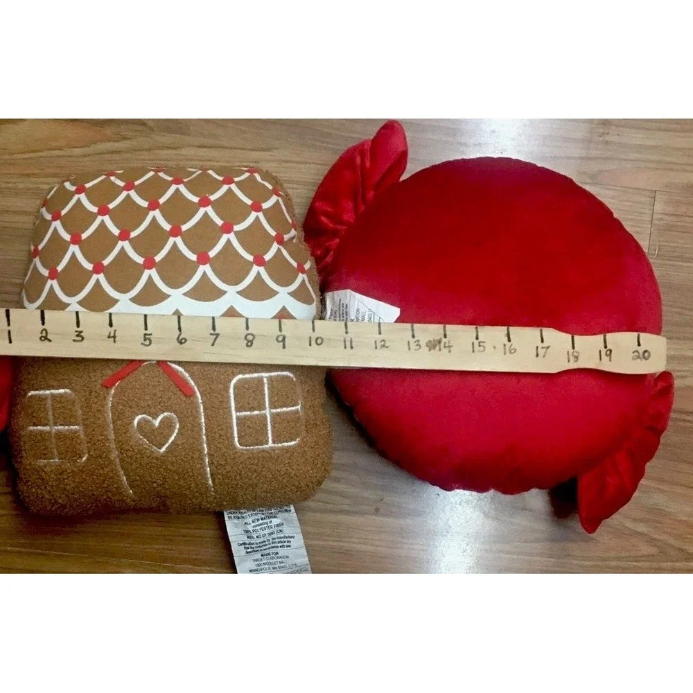 Gingerbread House and Peppermints Christmas Holiday Target Pillows